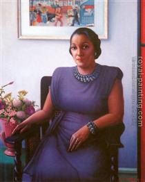 PORTRAIT OF A CULTURED LADY - Archibald Motley