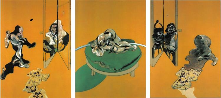Triptych - Studies from the Human Body, 1970 - Френсис Бэкон