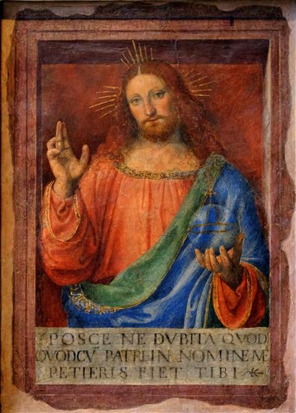 Blessing Christ, 1520 - 1525 - Бернардіно Луїні