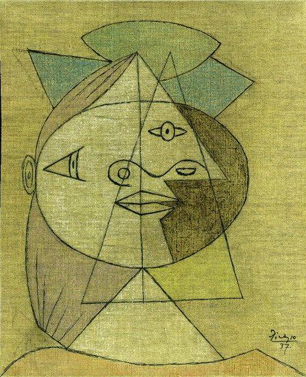 Head of a woman (Marie-Therese Walter), 1937 - Pablo Picasso