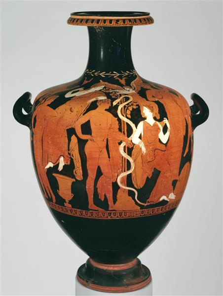 Terracotta Hydria (water Jar), c.350 AC - Cerâmica da Grécia Antiga