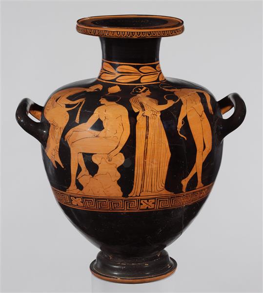 Terracotta Hydria (water Jar), c.400 AC - Cerâmica da Grécia Antiga