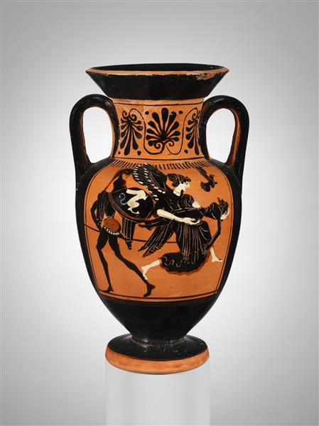 Terracotta Neck Amphora (jar), c.550 公元前 - 古希臘陶器