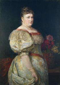 Portrait of Amalia Gavrilova - Jan Václav Mrkvička