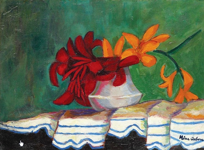 Vase with lilies - Nina Arbore