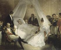 The death of Napoleon - Charles de Steuben