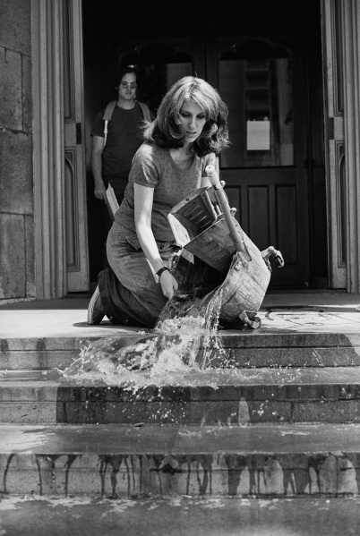 Washing/Tracks/Maintenance: Outside, 1973 - Mierle Laderman Ukeles