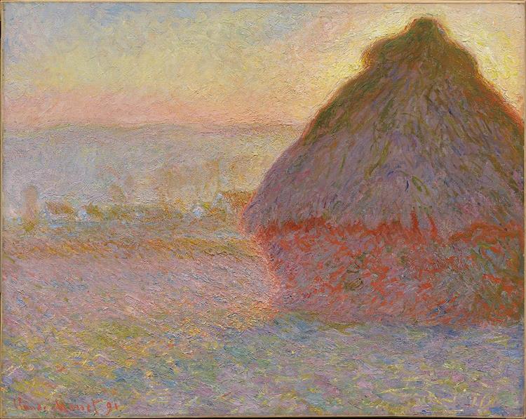 Стог сена на закате, 1891 - Клод Моне