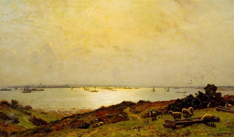 Harwich Harbour, Essex, 1913 - Frederick George Cotman