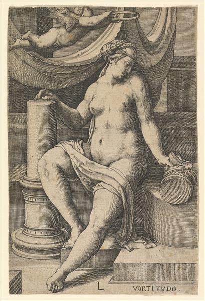 Fortitude, from the Series the Seven Virtues, c.1530 - Lucas van Leyden