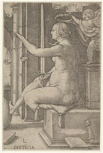 Justice, from the Series the Virtues - Lucas van Leyden