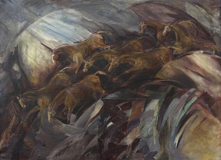 Horses - stampede - Małgorzata Serwatka