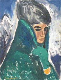 A woman with a hat - Georgi Kovachev