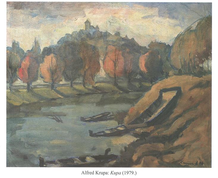 At the Kupa river, 1979 - Alfred Krupa
