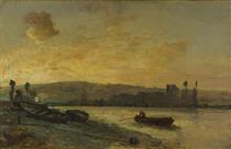 River Scene - Johan Barthold Jongkind
