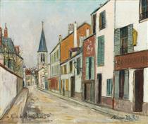 Rue Jean Durand Et L'église, Stains (Seine Saint Denis) - Maurice Utrillo