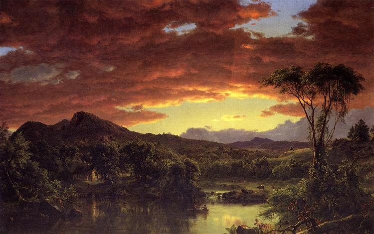 Country Home, 1854 - Frederic Edwin Church