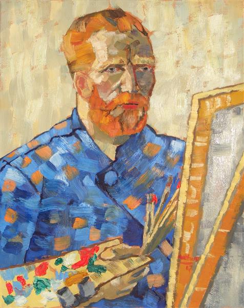 09. Self Portrait in Front of the Easel of Vincent Van Gogh Paris 1888 by Anthony D. Padgett 2017, 2017 - Anthony Padgett