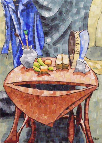 1909 Bread and Fruit Dish on a Table 2018, 2018 - Anthony Padgett