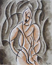 AP 1910 Seated Nude 2019 - Anthony Padgett