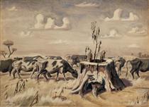 August Pasture - Charles E. Burchfield