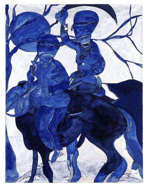 Blue Riders, 2006 - Chris Ofili