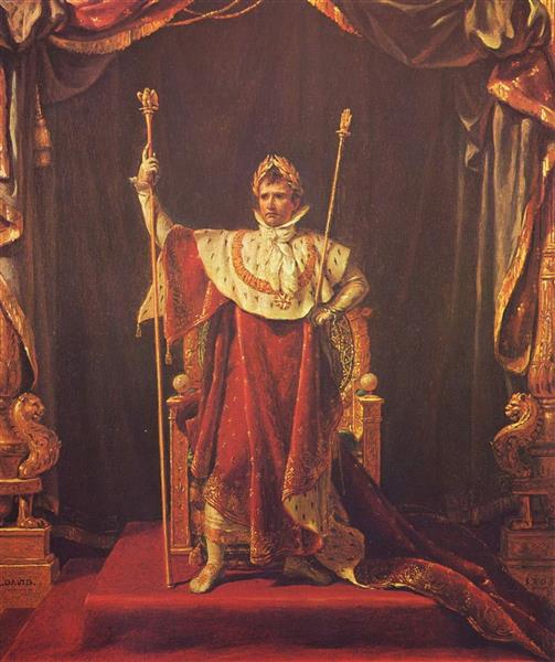 Portrait of Napoleon in Imperial Garb - Jacques-Louis David