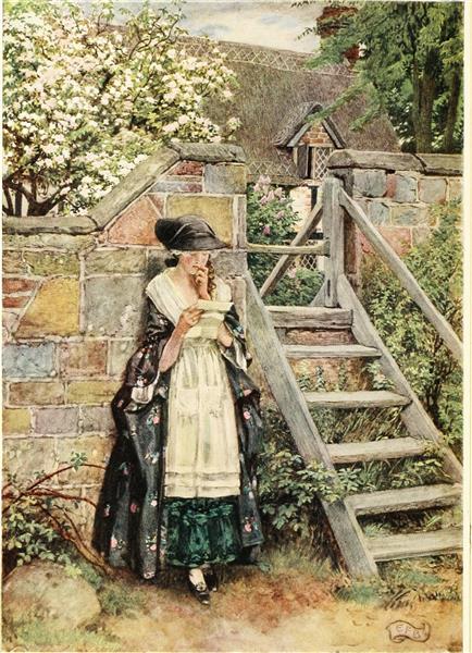 Woman Reading 1919 Eleanor Fortescue Brickdale WikiArt