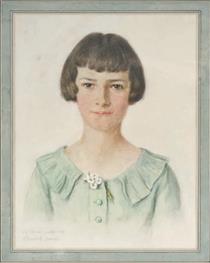 Portrait De Jeune Fille - Élisabeth Sonrel
