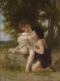 Children With the Lamb - William Bouguereau
