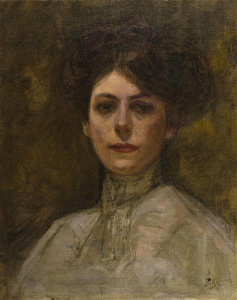Portrait of An Italian Lady, 1908 - 藤島武二