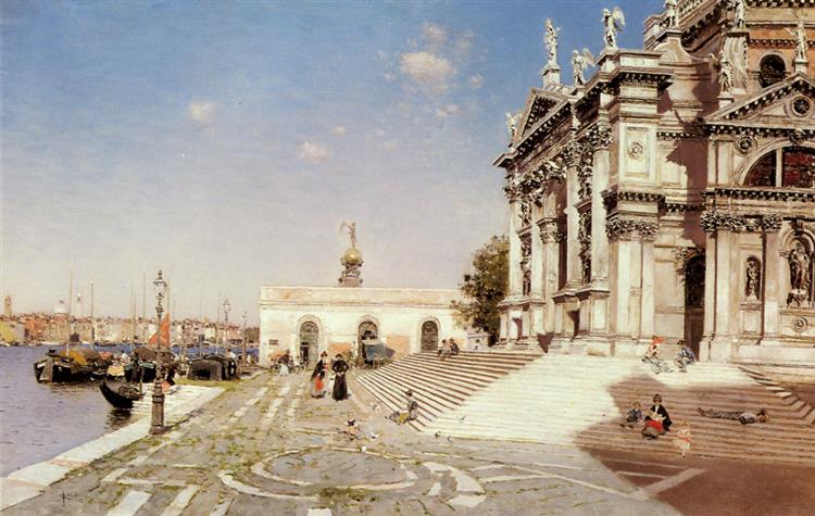 View of Santa Maria Della Salute Venice - Martín Rico y Ortega