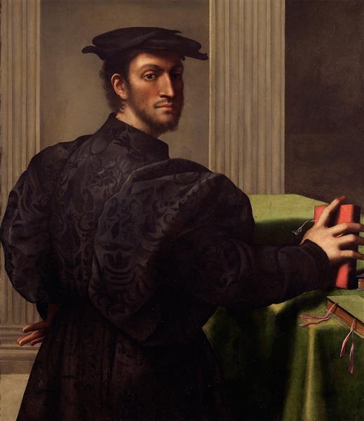 Portrait of a Gentleman in a Black Cap - Sebastiano del Piombo