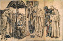 The Adoration of the Magi Tapestry Cartoon - 威廉·莫里斯