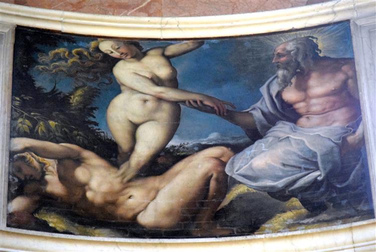 Creation of Eve, c.1550 - Francesco de' Rossi (Francesco Salviati), "Cecchino"