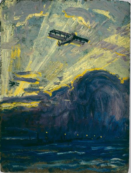 Sketch for Minesweepers and Seaplanes, c.1917 - c.1919 - Arthur Lismer