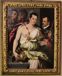 Double Dressed Portrait of Circe and Ulysses - Бартоломео Пассаротті