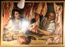 A Butchery - Bartolomeo Passarotti