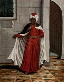 The Kislar Aghassi, head of the black eunuchs - Jean-Baptiste van Mour