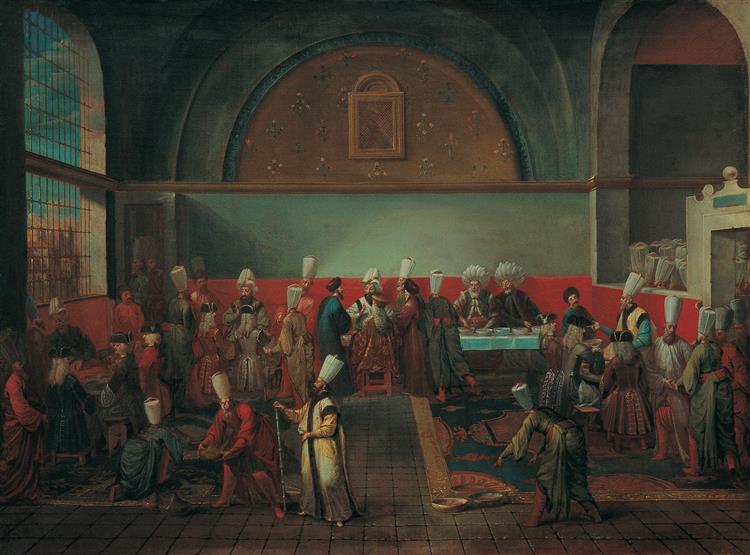 Food given at the Palace in Honor of the Ambassador, 1725 - Jean-Baptiste van Mour