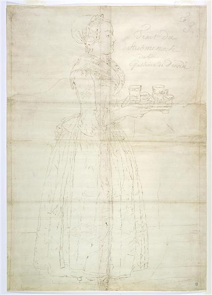 Draft for the Chocolate Girl, c.1744 - Жан Етьєн Ліотар