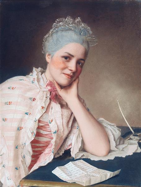 Mademoiselle Louise Jacquet, Actress, 1748 - 1752 - Jean-Étienne Liotard 