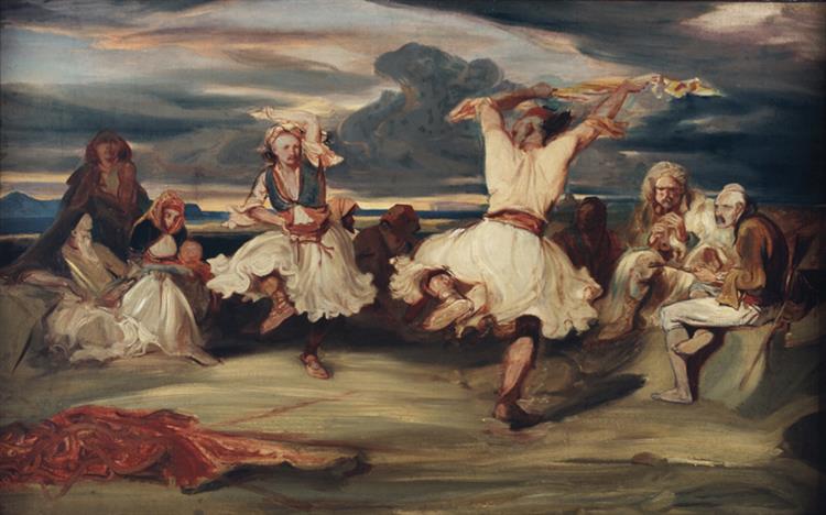Albanian Dancers, c.1835 - Александр-Габриэль Декан