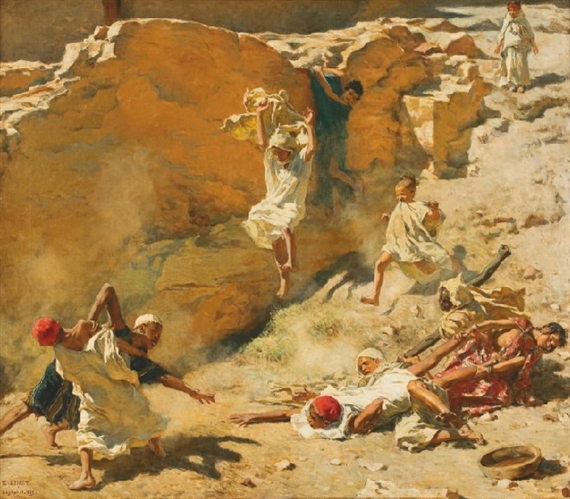 Fight around a Sou, 1889 - Nasreddine Dinet
