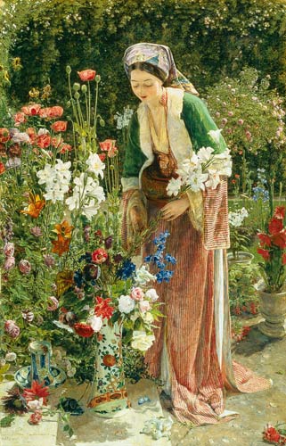 In the Bey's Garden, 1865 - Джон Фредерик Льюис
