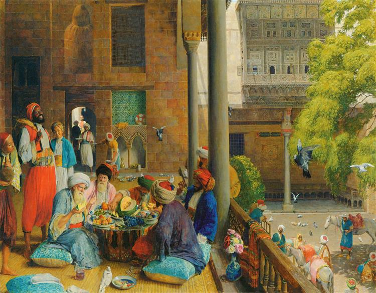 Еhe Midday Meal, Cairo, 1875 - Джон Фредерик Льюис