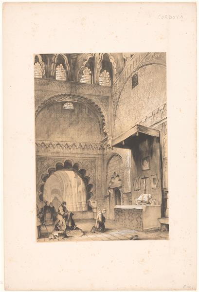 Sketches of a trip to Spain: Capilla de Villaviciosa, 1836 - John Frederick Lewis