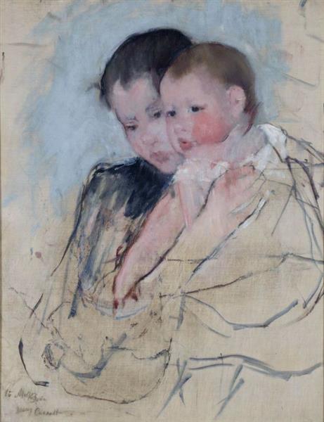 Дитина на руці матері, c.1891 - Мері Кассат