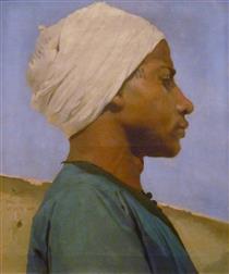 Portrait D'un Jeune Guide Arabe - Paul Leroy