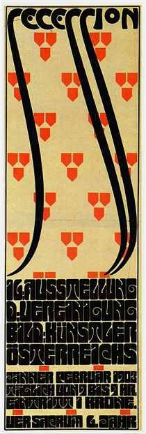 Poster for Vienna Secession XVI, Ver Sacrum - Альфред Роллер
